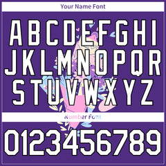 Custom Purple Valentine's Day Baseball Jersey Fans Special Edition Authentic Full Button Down Shirt