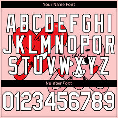 Custom Light Pink Valentine's Day Baseball Jersey Fans Special Edition Authentic Full Button Down Shirt