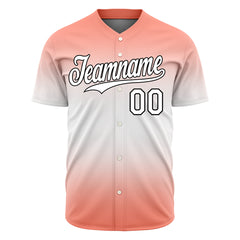 Custom Gradient Pink Valentine's Day Baseball Jersey Fans Special Edition Authentic Full Button Down Shirt