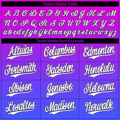 Custom Gradient Purple Valentine's Day Baseball Jersey Full Button Down Fans Special Edition Authentic Shirt