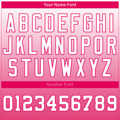 Custom Pink Valentine's Day Baseball Jersey Fans Special Edition Authentic Shirts