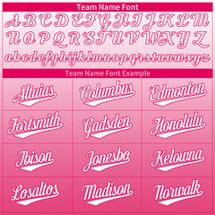 Custom Pink Valentine's Day Baseball Jersey Fans Special Edition Authentic Shirts