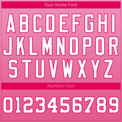 Custom Pink Heart Valentine's Day Baseball Jersey Fans Special Edition Authentic Shirts