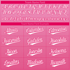 Custom Pink Heart Valentine's Day Baseball Jersey Fans Special Edition Authentic Shirts