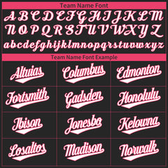 Custom Black Valentine's Day Baseball Jersey Fans Special Edition Authentic Shirts