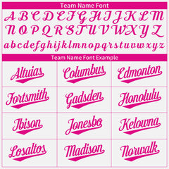 Custom White Valentine's Day Baseball Jersey Fans Special Edition Authentic Shirt