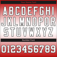 Custom Gradient Red Heart Valentine's Day Baseball Jersey Fans Special Edition Authentic Shirt