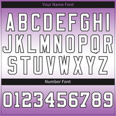 Custom Gradient Purple Key Valentine's Day Baseball Jersey Fans Special Edition Authentic Shirt