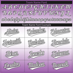 Custom Gradient Purple Key Valentine's Day Baseball Jersey Fans Special Edition Authentic Shirt