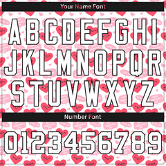 Custom White Heart Valentine's Day Baseball Jersey Fans Special Edition Authentic Shirt