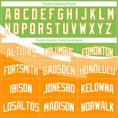 Custom Orange Split Basketball Uniform Design Your Own Mesh Jersey