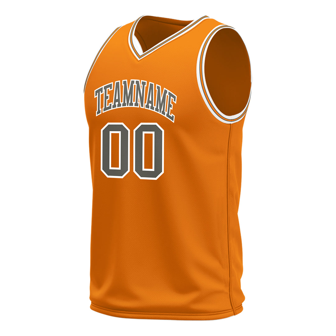 Custom Bay Orange Basketball Jersey Mesh Sports Athletic Performance Shirts