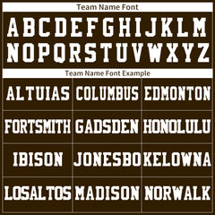 Custom Brown Football Jersey Player Fans Team Uniforms For Adult Youth Unisex