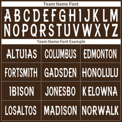 Custom Brown Football Jersey Athletic Shirt For Adult Youth