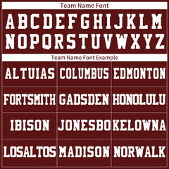 Custom Burgundy Football Jersey Player Fans Team Uniforms For Adult Youth Unisex