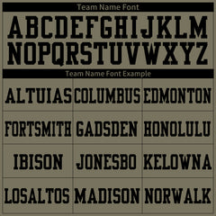 Custom Olive Mexican Flag Fans Special Edition Authentic Vintage Baseball Jersey