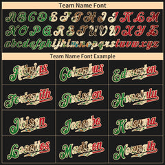 Custom Black Mexican Flag Fans Special Edition Authentic Vintage Baseball Jersey