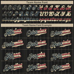 Custom Black National Flag Pinstripe Fans Special Edition Authentic Vintage Baseball Jersey