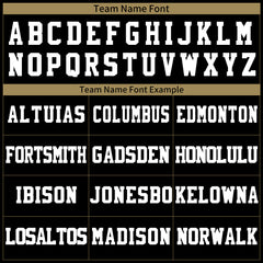 Custom Black Glod Football Jersey Player Fans Team Uniforms For Adult Youth Unisex