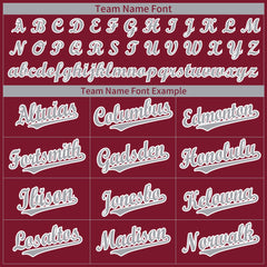 Custom Crimson Full Button Up Mesh Fans Special Edition Authentic Baseball Jersey