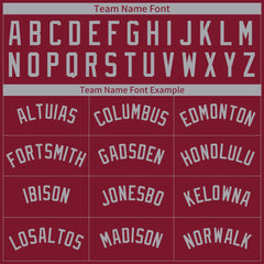 Custom Crimson Pinstripe Mesh Fans Special Edition Authentic Baseball Jersey