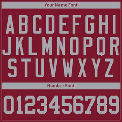 Custom Crimson Basketball Uniform For Adult Youth Fans Mesh Jersey