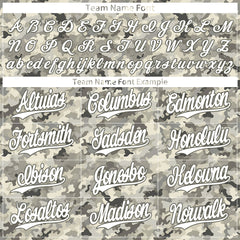 Custom Camo Baseball Jersey Full Button Down Fans Special Edition Authentic Sport Shirt