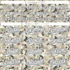 Custom Camo Baseball Jersey Full Button Down Fans Special Edition Authentic Sport Shirt