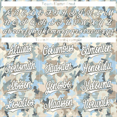 Custom Camo Baseball Jersey Full Button Down Fans Special Edition Authentic Sport Shirt