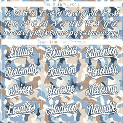 Custom Camo Baseball Jersey Full Button Down Fans Special Edition Authentic Sport Shirt