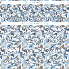 Custom Camo Baseball Jersey Full Button Down Fans Special Edition Authentic Sport Shirt