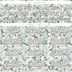 Custom Camo Baseball Jersey Full Button Down Fans Special Edition Authentic Sport Shirt