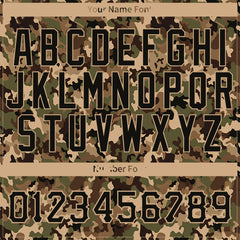 Custom Digital Camo Baseball Jersey Full Button Down Fans Special Edition Authentic Shirt