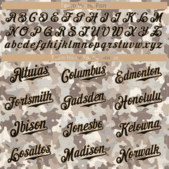 Custom Digital Camo Baseball Jersey Full Button Down Fans Special Edition Authentic Shirt