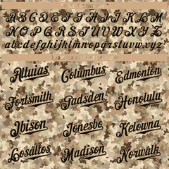 Custom Digital Camo Baseball Jersey Full Button Down Fans Special Edition Authentic Shirt