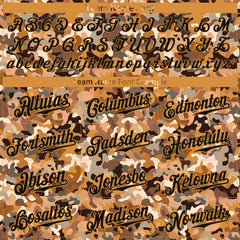 Custom Digital Camo Baseball Jersey Full Button Down Fans Special Edition Authentic Shirt