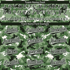 Custom Camo Baseball Jersey Full Button Down Fans Special Edition Authentic Shirt