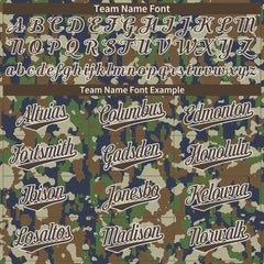 Custom Camo Baseball Jersey Full Button Down Fans Special Edition Authentic Shirt