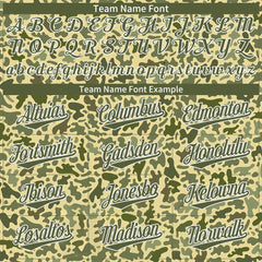 Custom Camo Baseball Jersey Full Button Down Fans Special Edition Authentic Shirt