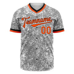 Custom Arctic Camouflage Personalized Blue Font Baseball Jersey Full Button Down Authentic Shirts