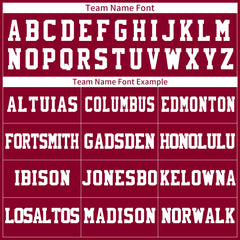 Custom Dark Red Football Jersey Player Fans Team Uniforms For Adult Youth Unisex