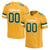 Custom Gold Football Jersey Athletic Shirt For Adult Youth