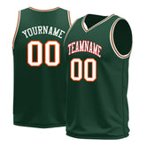 Custom Green Basketball Jersey Mesh Sports Athletic Performance Shirts