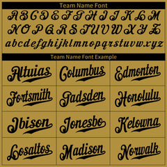 Custom Gold Baseball Jersey Stitched Authentic Button Down Vintage Shirt