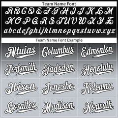 Custom Gradient Black Blue Baseball Jersey Full Button Down Fans Special Edition Authentic Shirt