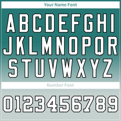 Custom Gradient Green Gray Baseball Jersey Full Button Down Fans Special Edition Authentic Shirt