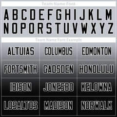 Custom Gradient Gray Baseball Jersey Full Button Down Fans Special Edition Authentic Shirt