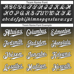 Custom Gradient Black Yellow Baseball Jersey Full Button Down Fans Special Edition Authentic Shirt