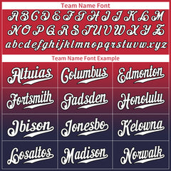 Custom Gradient Red Black Jersey Full Button Down Fans Special Edition Authentic Shirt