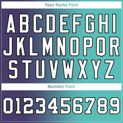 Custom Gradient Blue Teal Baseball Jersey Full Button Down Fans Special Edition Authentic Shirt